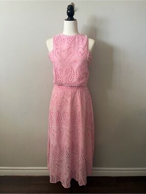 Pink Eyelet Coords
